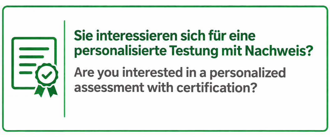 Personalisierte Testung/Personalized assessement